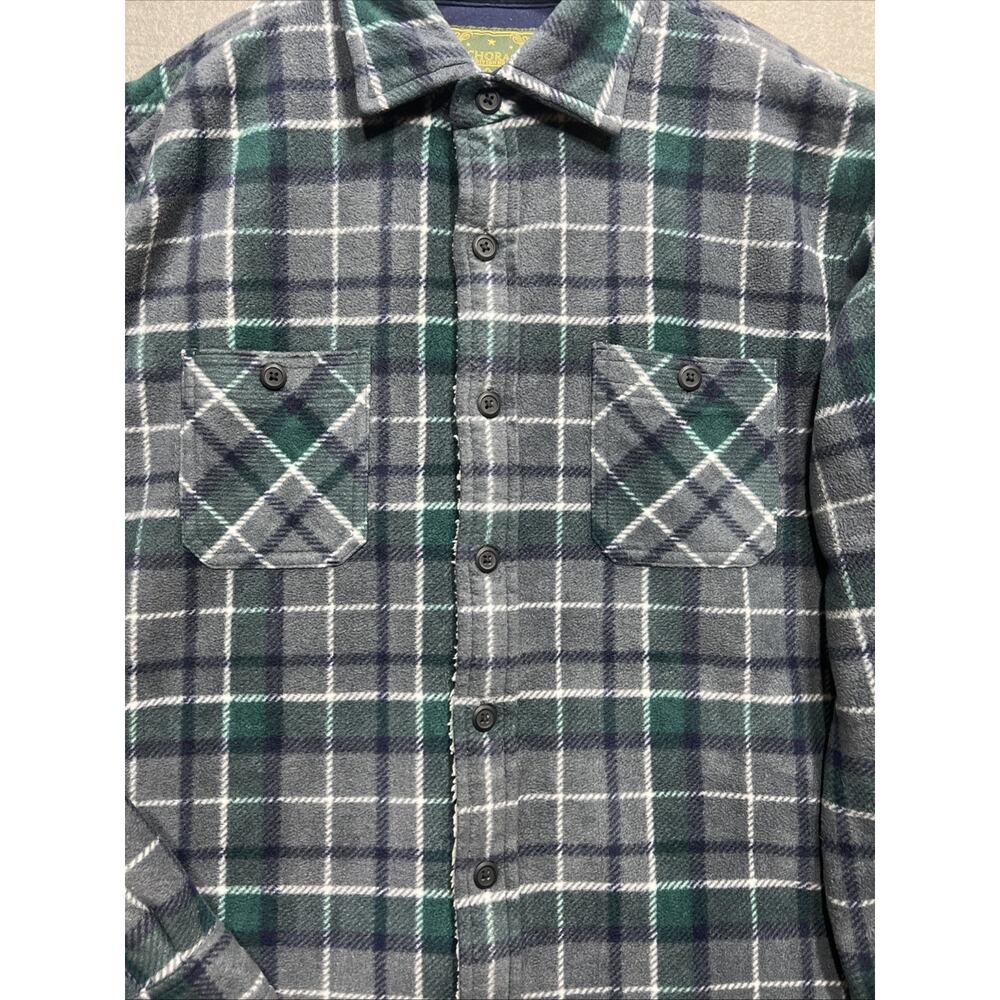 Ancorage Expiditon Brand Heavyweight Fleece Shirt Sherpa Green Mens Size L - Picture 5 of 9